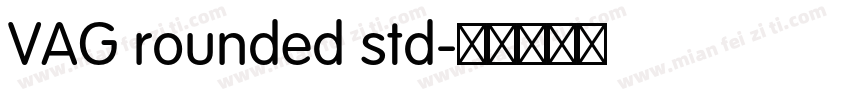 VAG rounded std字体转换